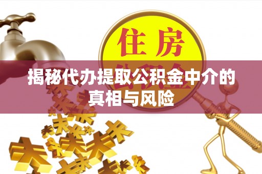 建华揭秘代办提取公积金中介的真相与风险