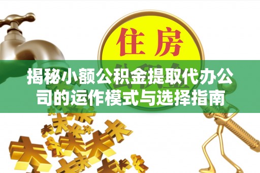 建华揭秘小额公积金提取代办公司的运作模式与选择指南